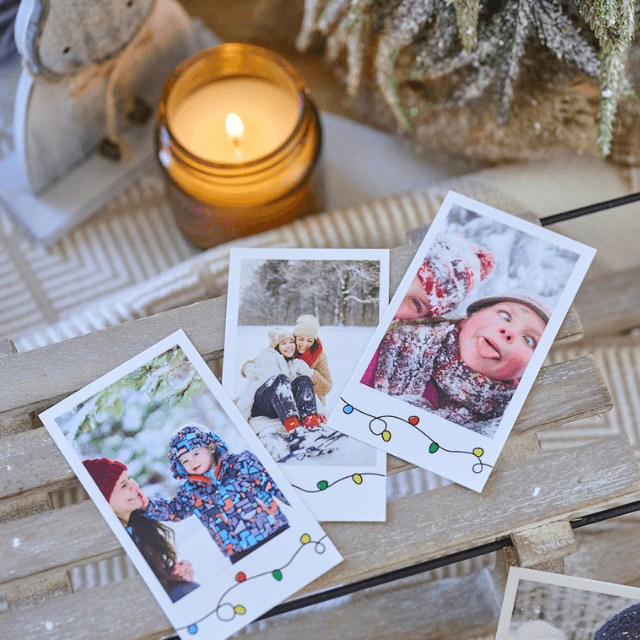 15 Mini prints Kerst